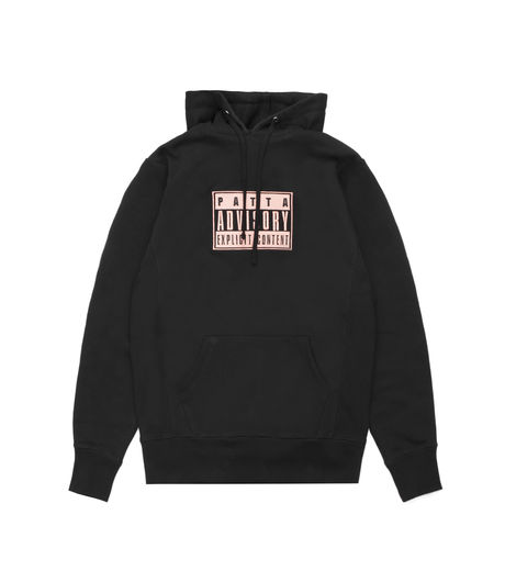 Patta Advisory Heavy Hooded Sweater Black