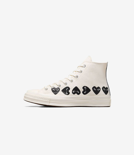 Comme des Garçons Play x Converse Chuck Taylor All Star '70 High Multi Heart White/Black