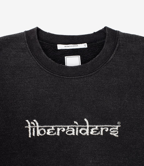 Liberaiders Embroidery Crewneck Black