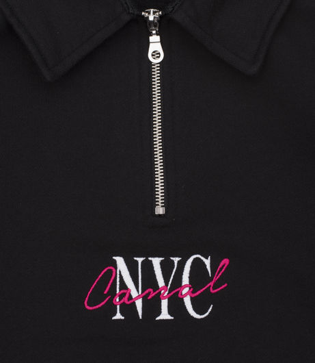 Canal New York Lipstick Quarter Zip Black