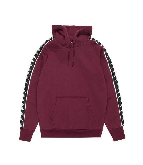 Kappa Authentic Banda Sweat Hood Red/Black
