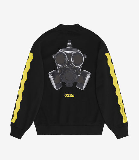 032c GUILTY 'Dazzle' Mockneck Sweatshirt Black