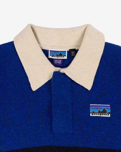 Patagonia Recycled Wool-Blend Rugby Sweater Rugby Big: Cobalt Blue
