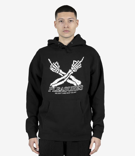 Pleasures Don't Care Hoodie Black