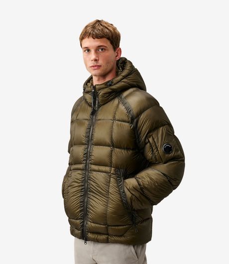 C.P. Company D.D. Shell Hooded Down Jacket Ivy Green