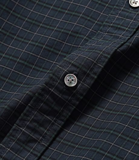 BEAMS Heavy Oxford Button-Down Shirt Black/Watch