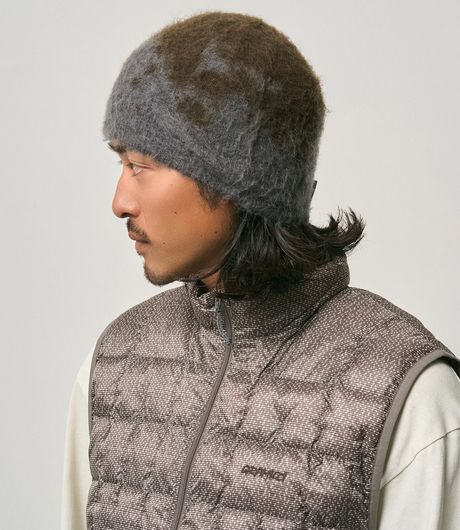 Gramicci Mohair Splatter Beanie Slate Splatter