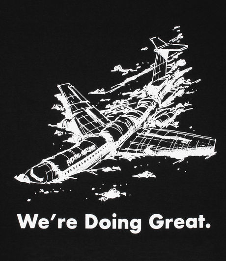 Fucking Awesome We're Doing Great Tee Black