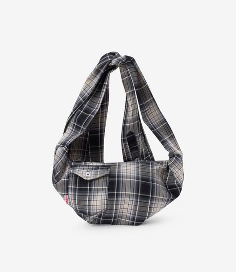 SSSTUFFF Shirt Sleeve Bag Mini Black Checked