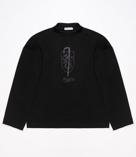 Pūga73 Services Cropped Long Sleeve Black