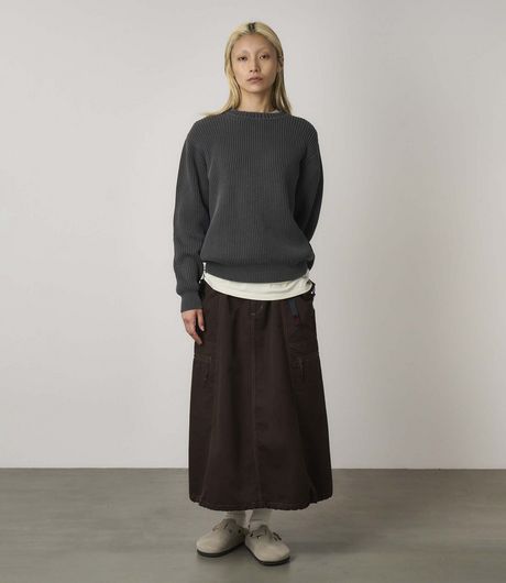 Gramicci Cotton Knit Sweater Grey