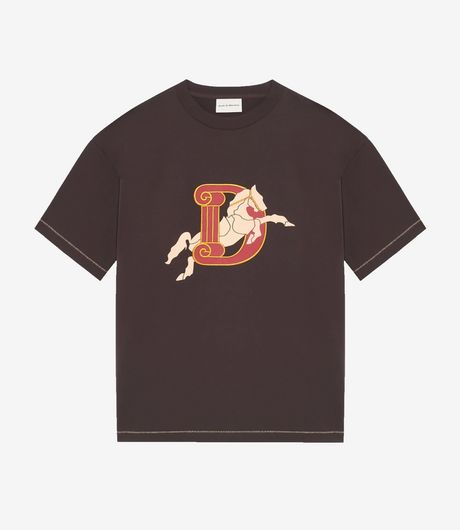 Drôle de Monsieur Le T-Shirt D Cheval Dark Brown