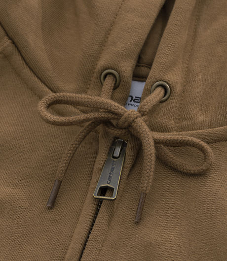 Carhartt WIP Hooded Chase Jacket Hamilton Brown/Gold