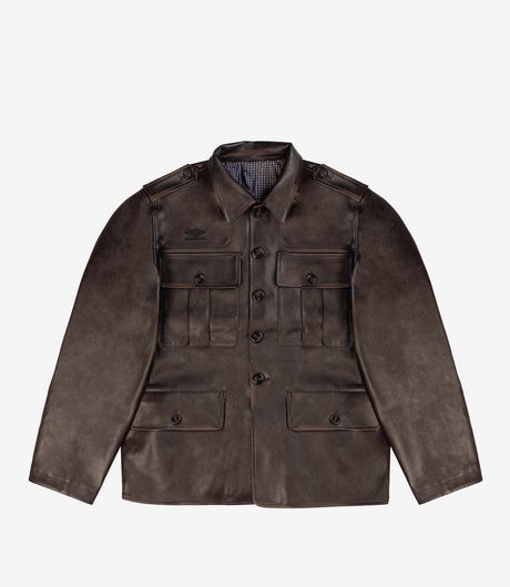 Umbro Eco Leather Service Jacket Burnt Brown