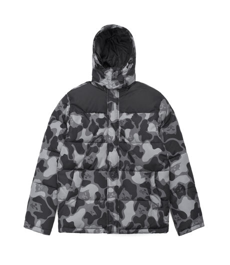 RipndipNerm Camo Puffer Jacket Blackout Camo 