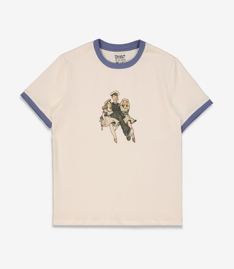 The Loose Company Sailor Ringer T-Shirt White