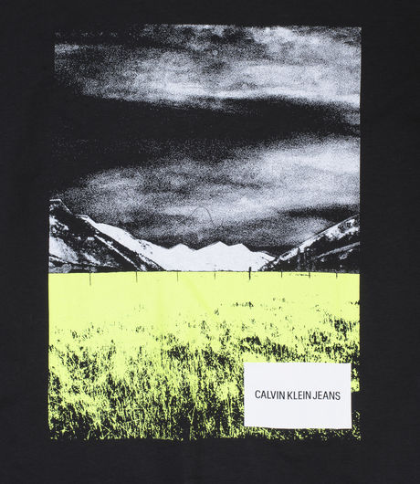 Calvin Klein Jeans Landscape Graphic Tee CK Black