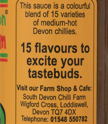 South Devon Chilli Farm '15' Chilli Sauce , 100ml