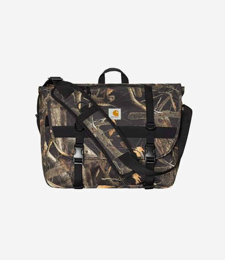 Carhartt WIP Jake Messenger Bag Camo Feather Tree Black