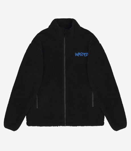Wasted Paris Pierce Sherpa Jacket Black