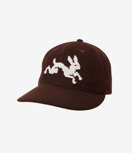 The Trilogy Tapes Hare Wool Ball Cap Nut Brown