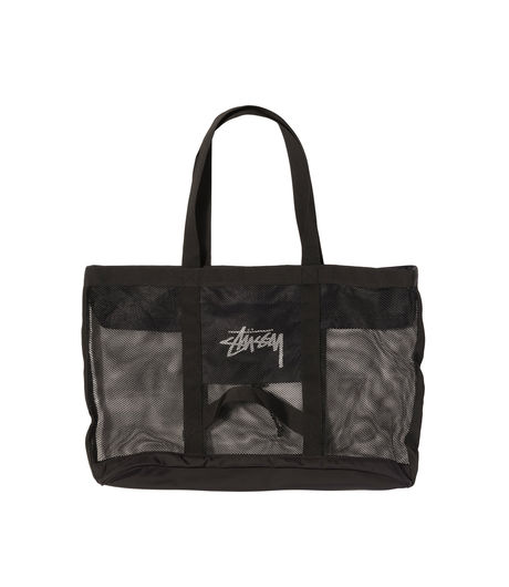 Stussy Mesh Beach Tote Bag Black