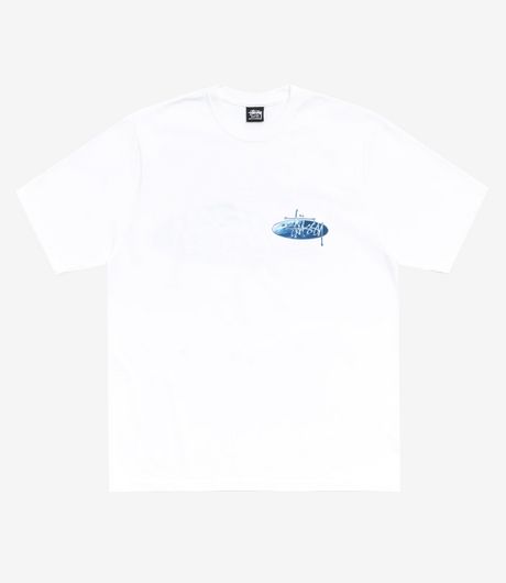 Stussy Wave Oval Tee White