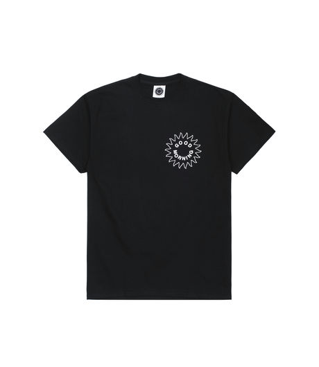 Good Morning Tapes Sun Logo T-Shirt Black