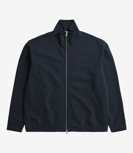 Norse Projects Bjorn Relaxed Organic Loopback Track Jacket Dark Navy