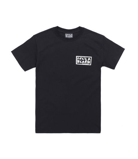 Life's a Beach LAB Flaymes Tee Black