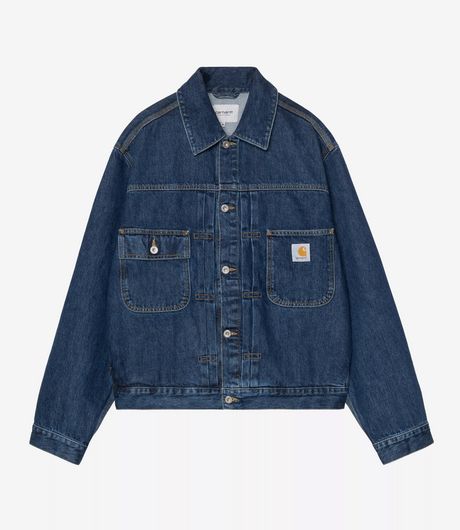 Carhartt WIP Belmar Jacket Smith Denim Blue Stone Washed