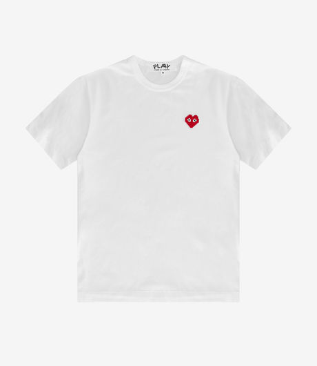 Comme des Garçons Play x the Artist Invader T-Shirt White/Red