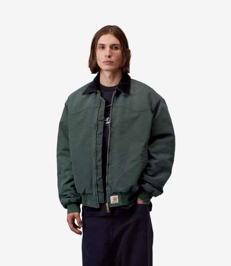 Carhartt WIP OG Santa Fe Jacket Dearborn Canvas Raven/Black Stone Canvas