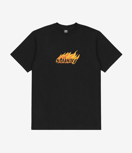 Stussy Flames Tee Black
