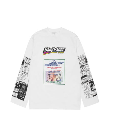 Daily Paper Fang LS T-Shirt White