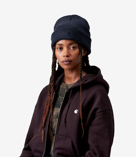 Carhartt WIP Lambert Beanie Dark Navy Moon Wash