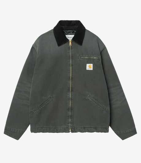 Carhartt WIP OG Detroit Jacket Dearborn Canvas Raven/Black Stone Canvas 