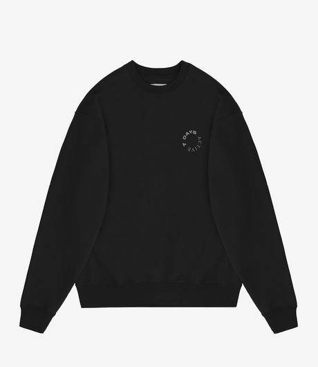 7 Days Active Monday Crew Neck Black