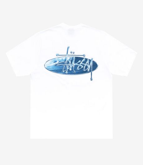 Stussy Wave Oval Tee White