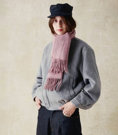 Walk In Paris Classic Wool Scarf Pink