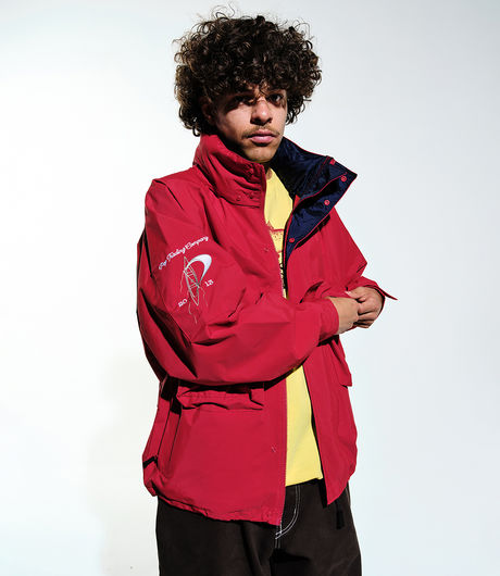 POP Trading Company Nautical Jacket Haute Red/Navy