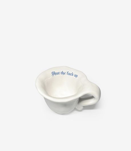 Incartato Ceramics Issues Espresso Cup Shut The Fuck Up White