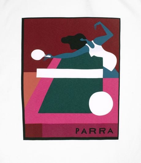 by Parra Ping Ponged T-Shirt White