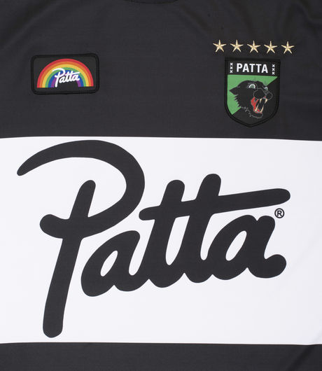 Patta Script Football Jersey Black