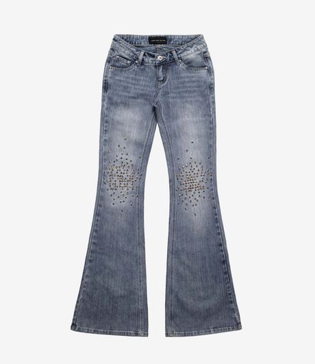 Racer Worldwide Spike Flared Denim Blue