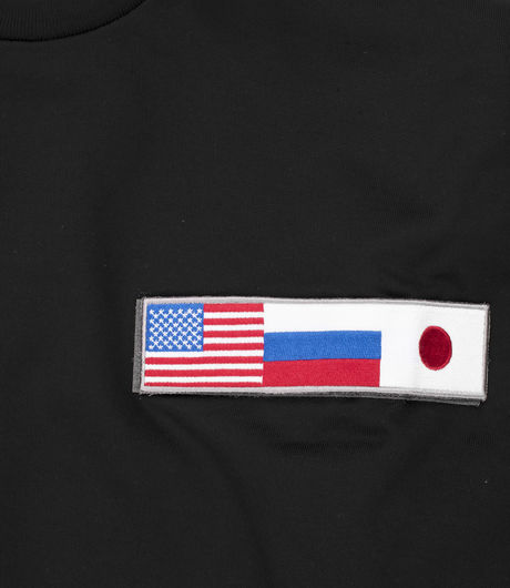 Gosha Rubchinskiy Double Sleeve Flag Sweatshirt Black