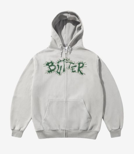 Butter Goods Eruption Zip-Thru Hood Grey