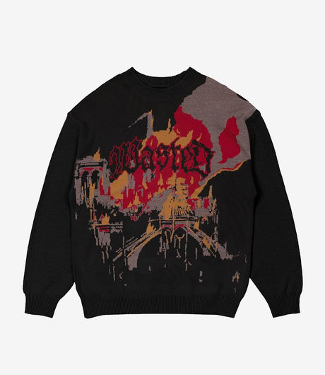 Wasted Paris Bells Sweater Black