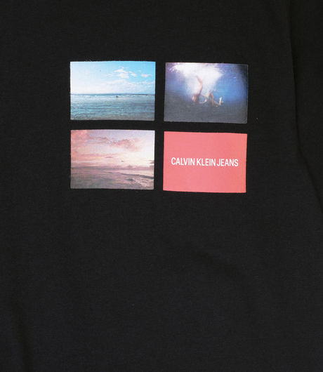 Calvin Klein Jeans Photographic Small Chest Tee CK Black
