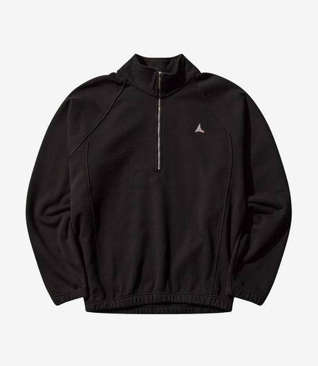 ROA Logo 490Gsm Heavy Half Zip Black
